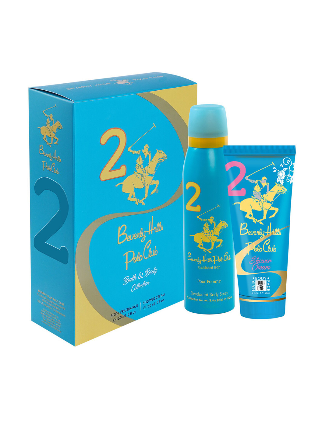 Beverly Hills Polo Club Women Gift Set No.2 - Body Mist 150ml + Shower Cream 150ml
