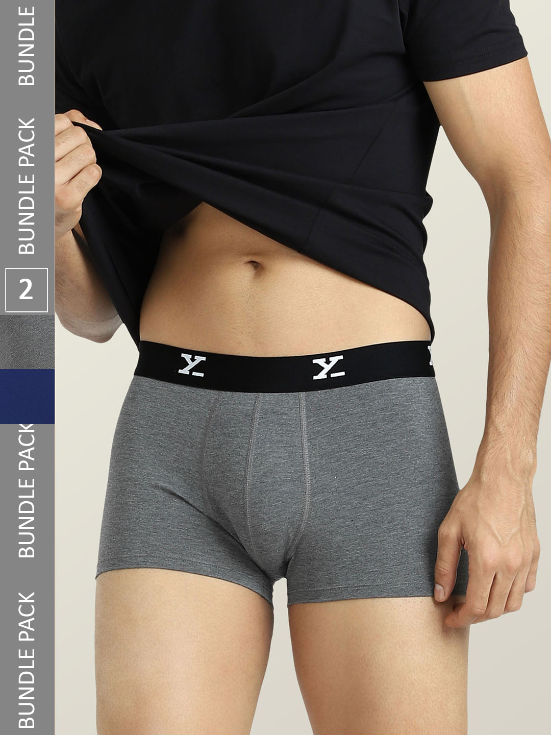 XYXX Men Pack Of 2 ACE Intelisoft Lightweight Modal Trunks