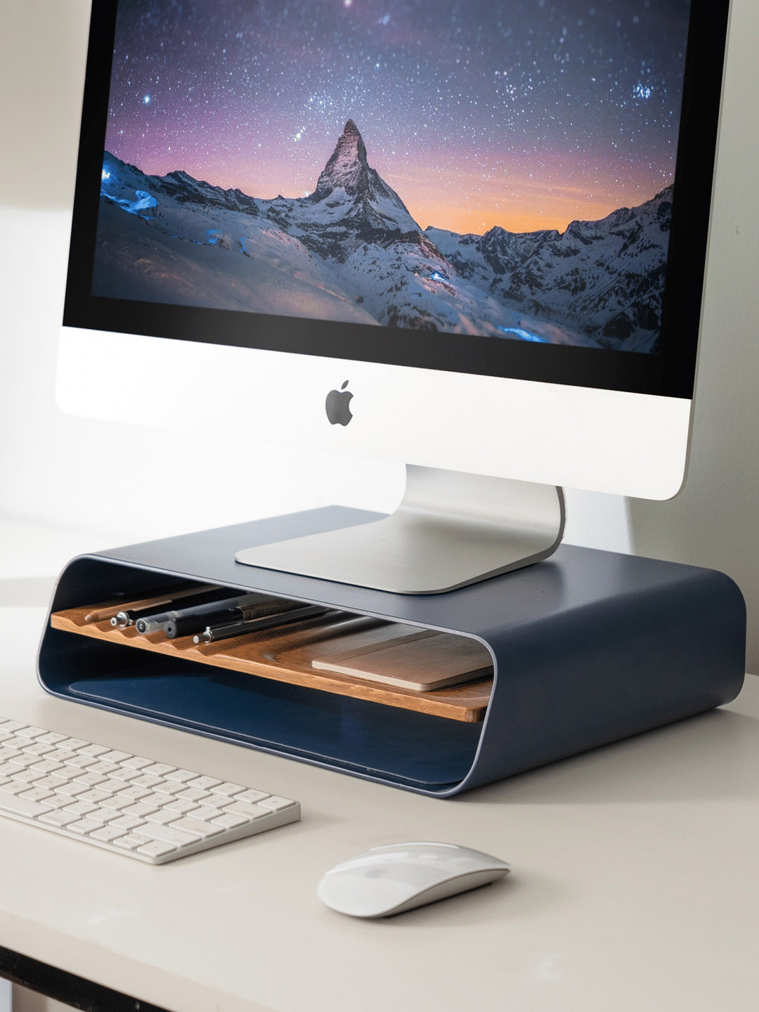 DailyObjects Mesa Blue Monitor Stand