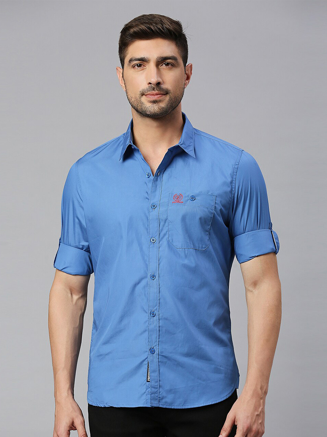 Provogue Classic Slim Fit Pure Cotton Casual Shirt