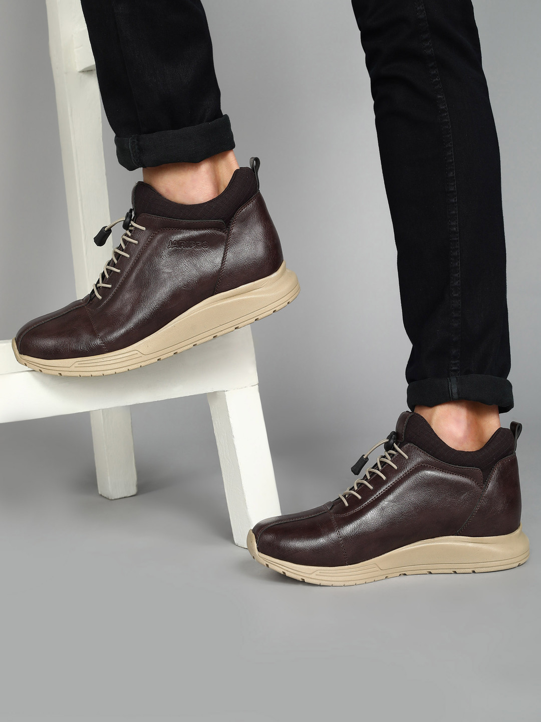 Buckaroo Men ZEKI Mid Top Flatform Heel Regular Boots