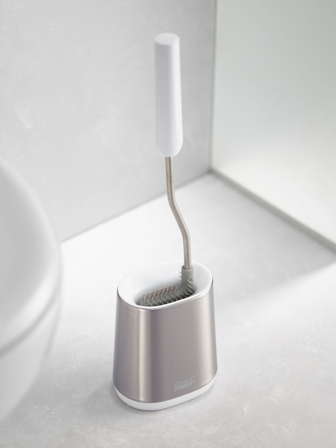 Joseph Joseph Stainless Steel Toilet Brush With Holder