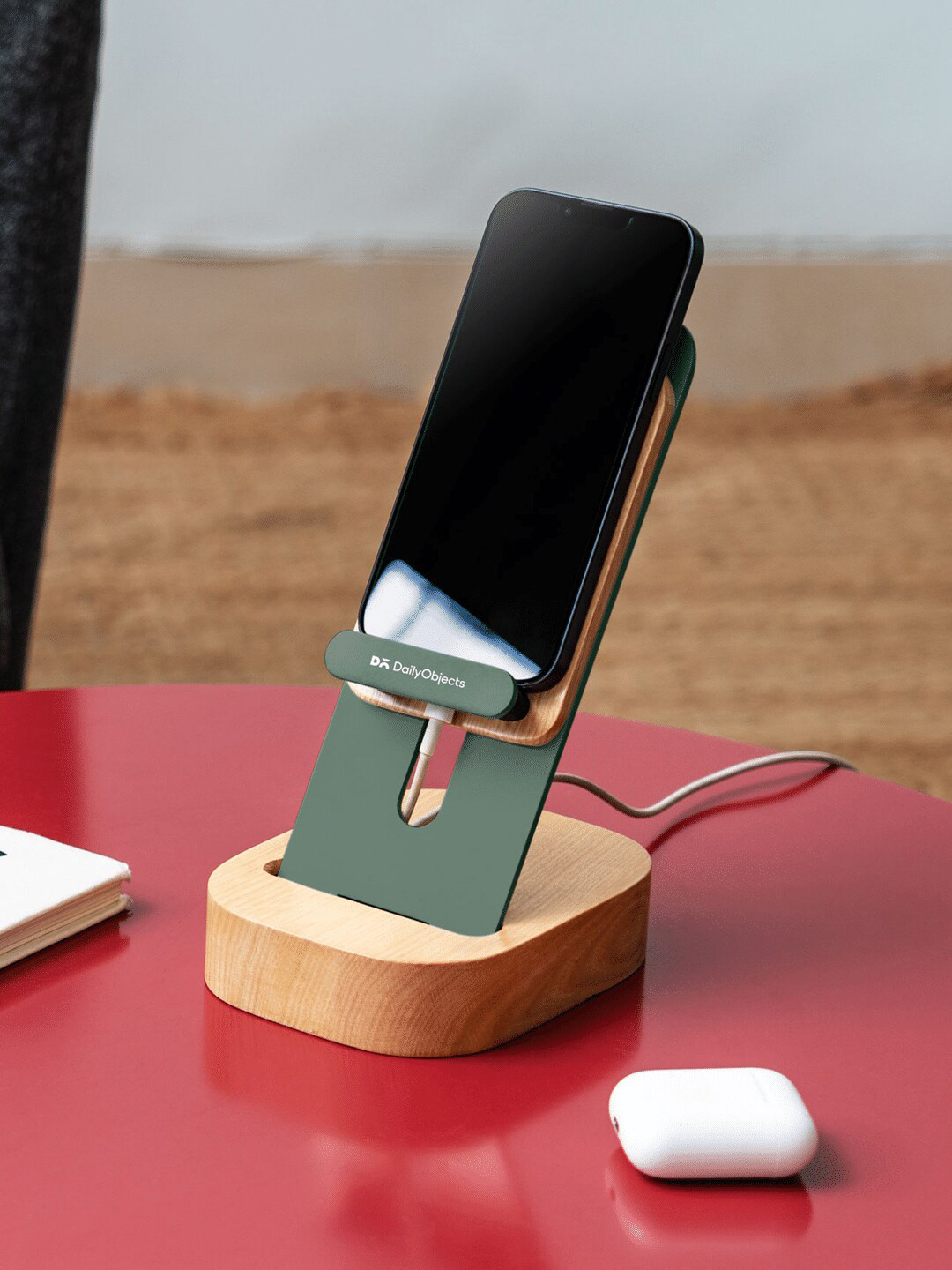 DailyObjects Green Adjustable Phone Stand