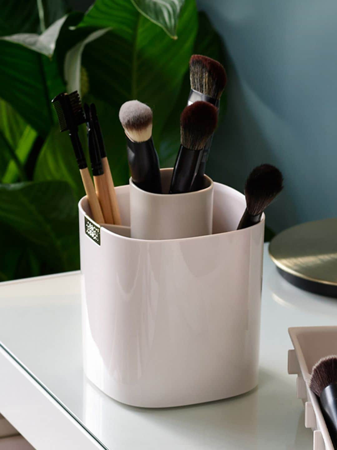 Joseph Joseph Off White Makeup Brush Pot Organiser