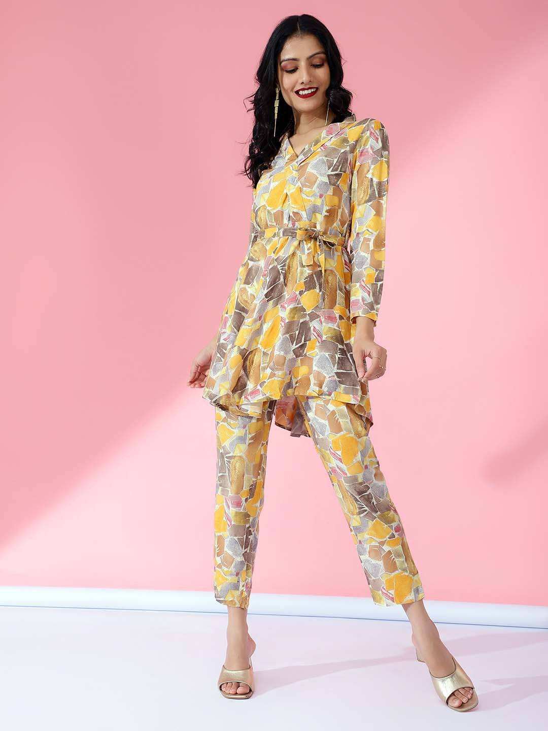 Bani Women Abstract Printed Tunic & Trousers Co-Ords
