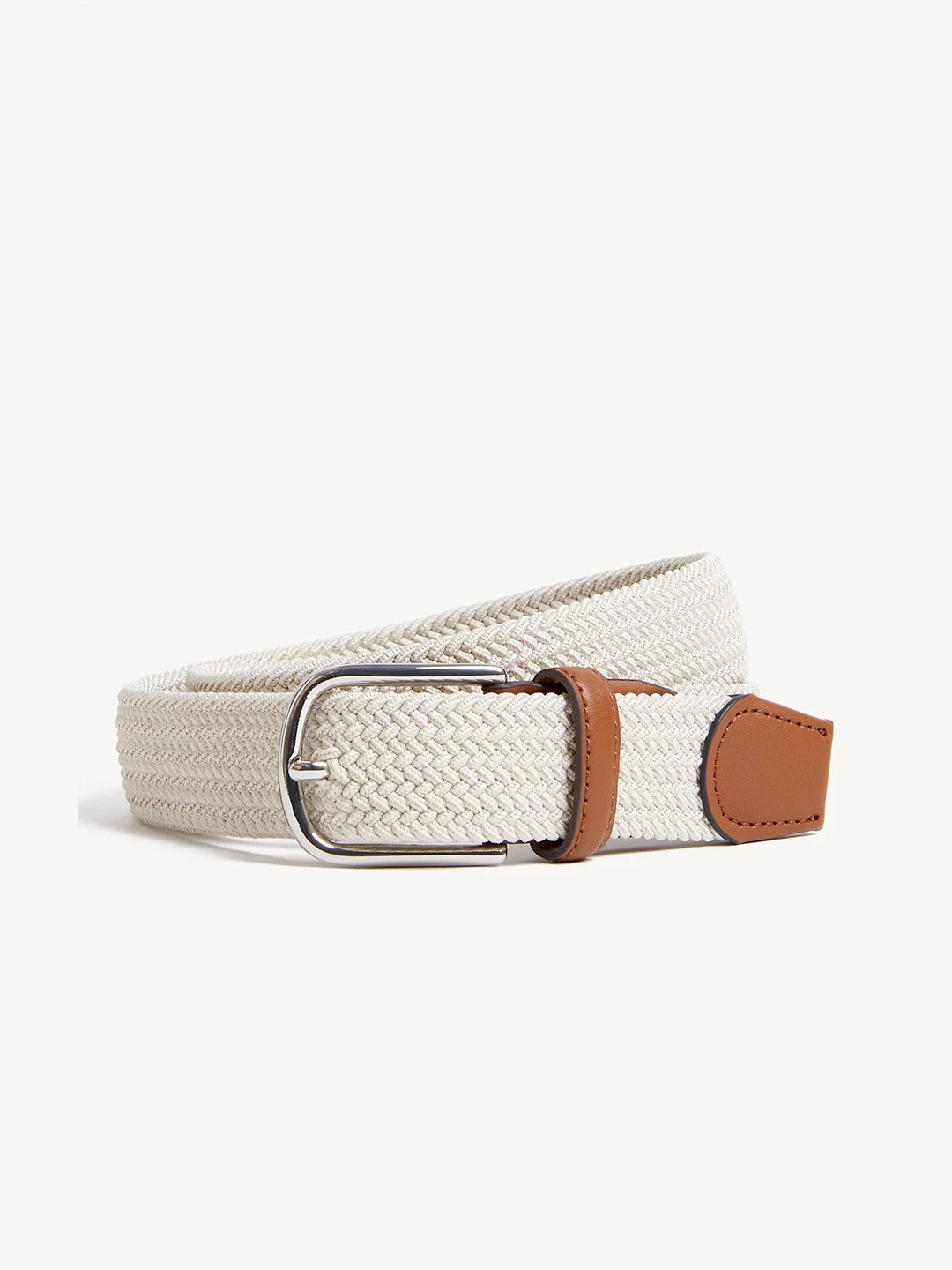 Marks & Spencer Men Tang Textured Belt