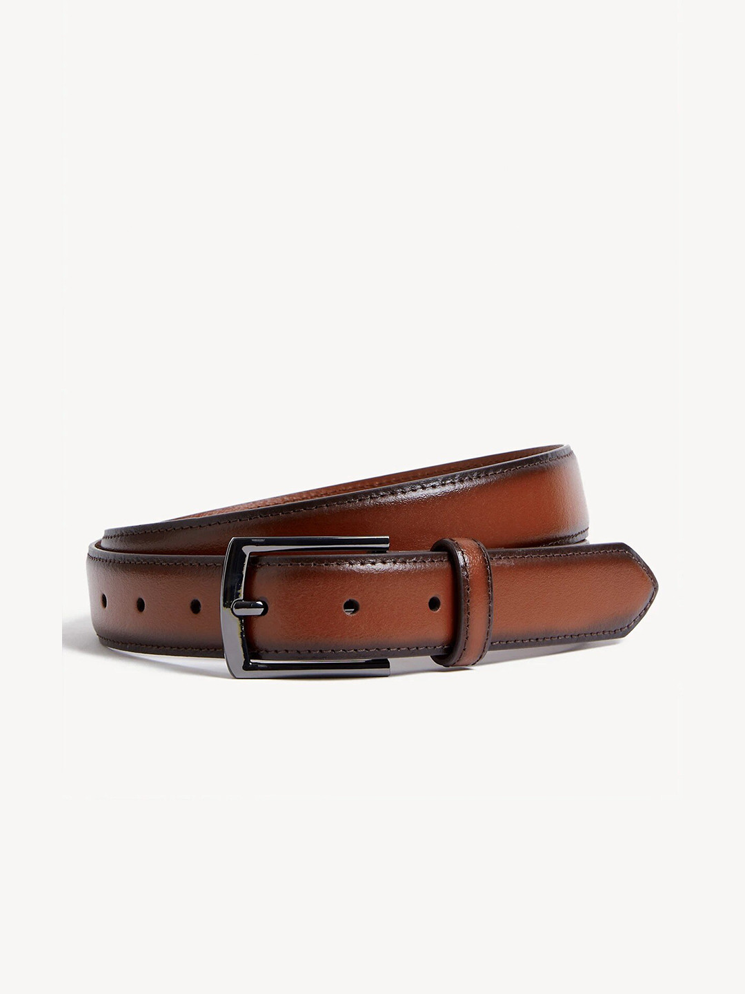Marks & Spencer Men Tang Leather Formal Belt