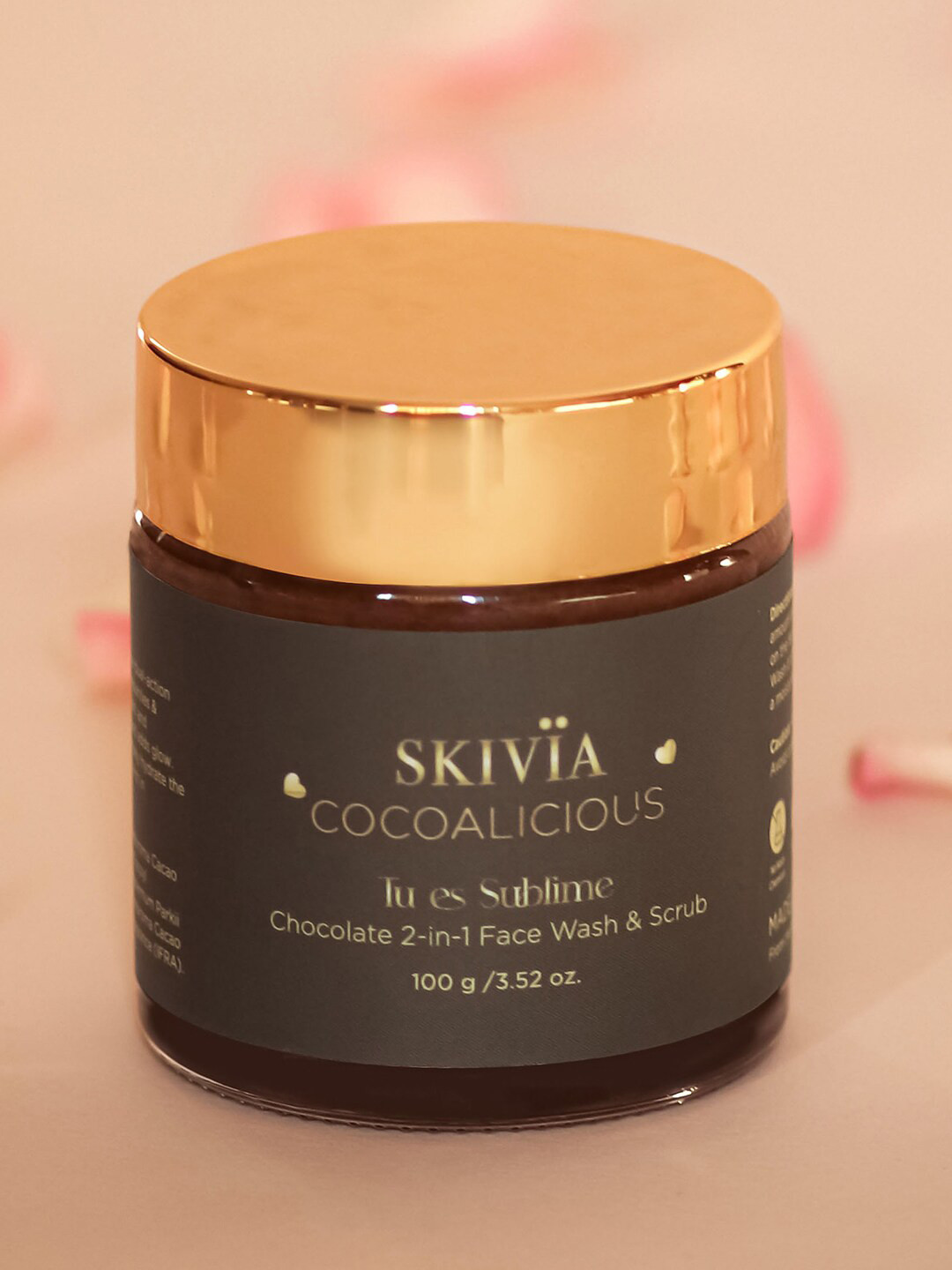 SKIVIA Cocoalicious 2-In-1 Face Wash & Scrub with Niacinamide & Vitamin E - 100 g