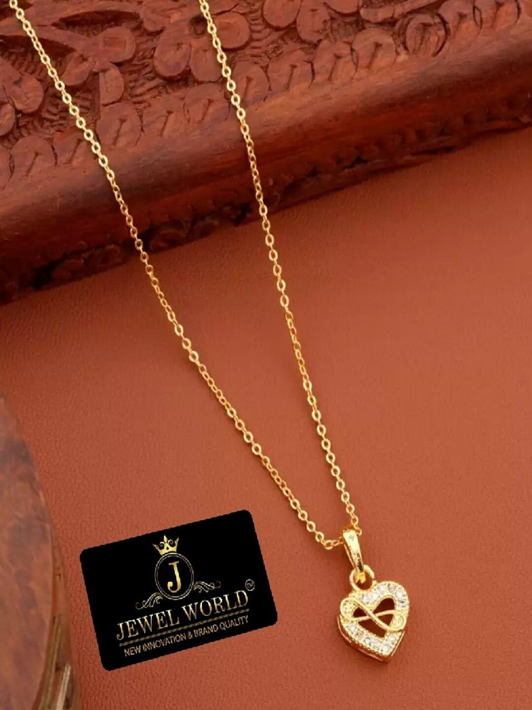 JEWEL WORLD Gold-Plated Short Chain