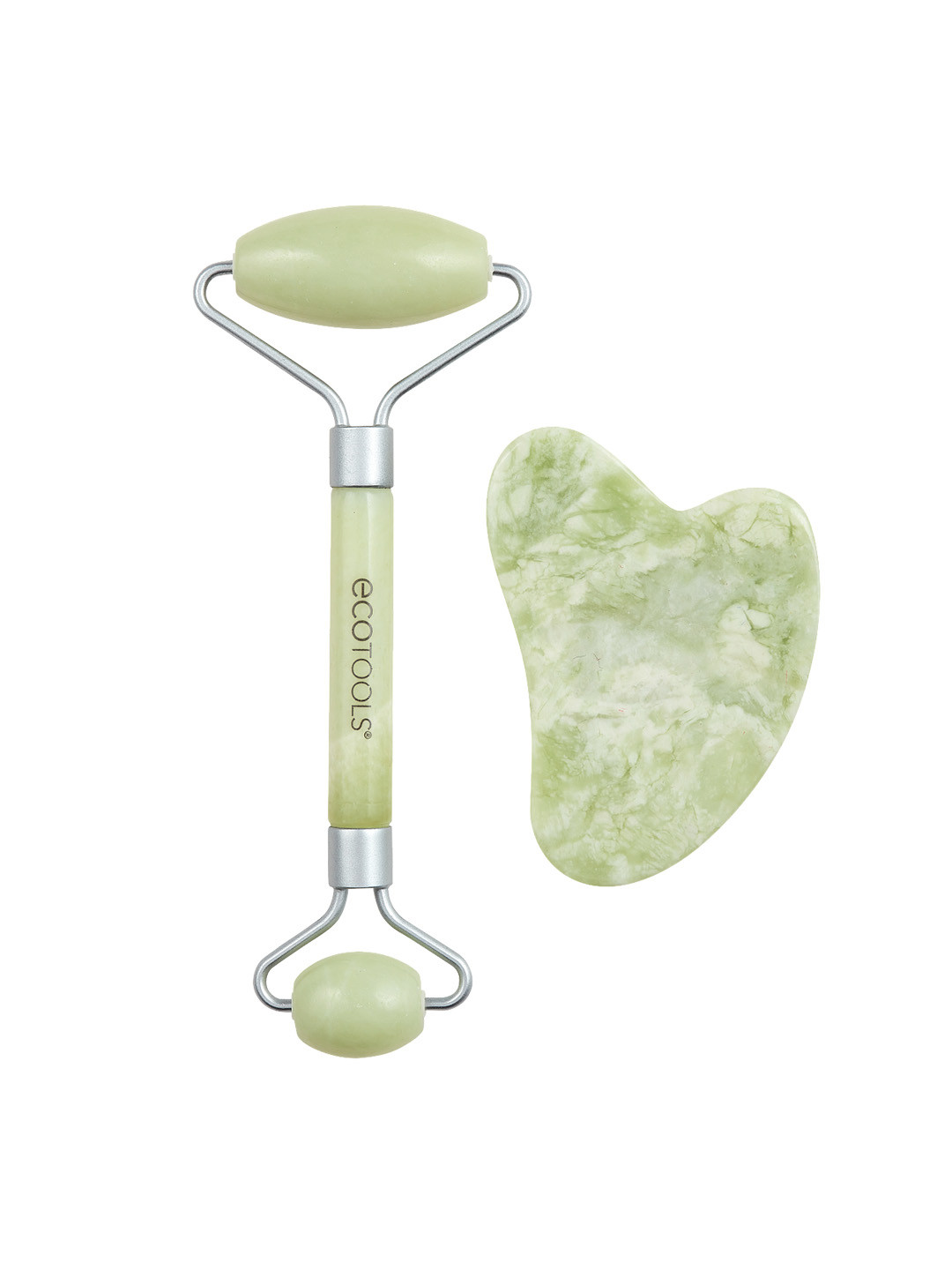 EcoTools Jade Facial Roller & Gua Sha Stone Duo - Green