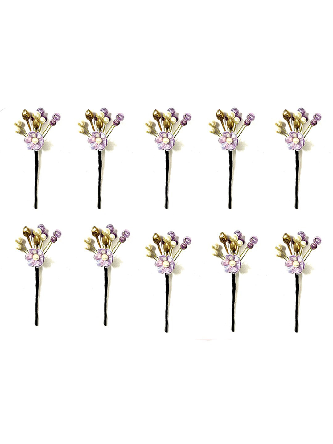 Hair Flare Set Of 10 Beaded Hair Pins