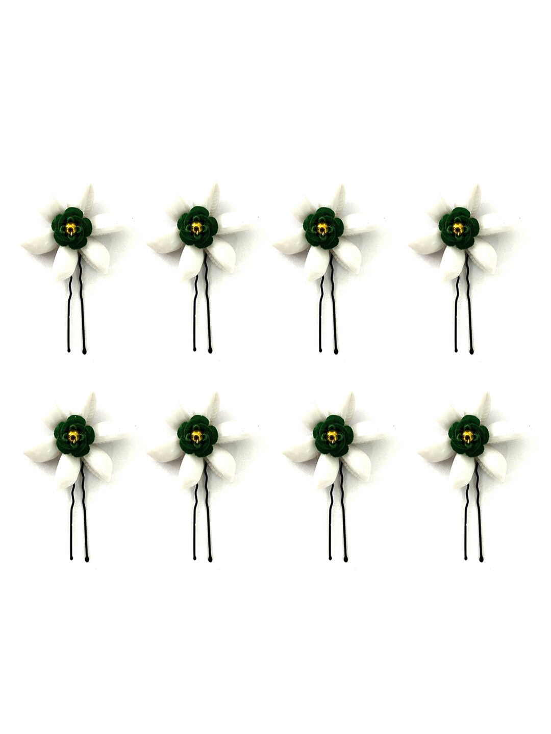 Hair Flare Set Of 8 Embellished U Pins