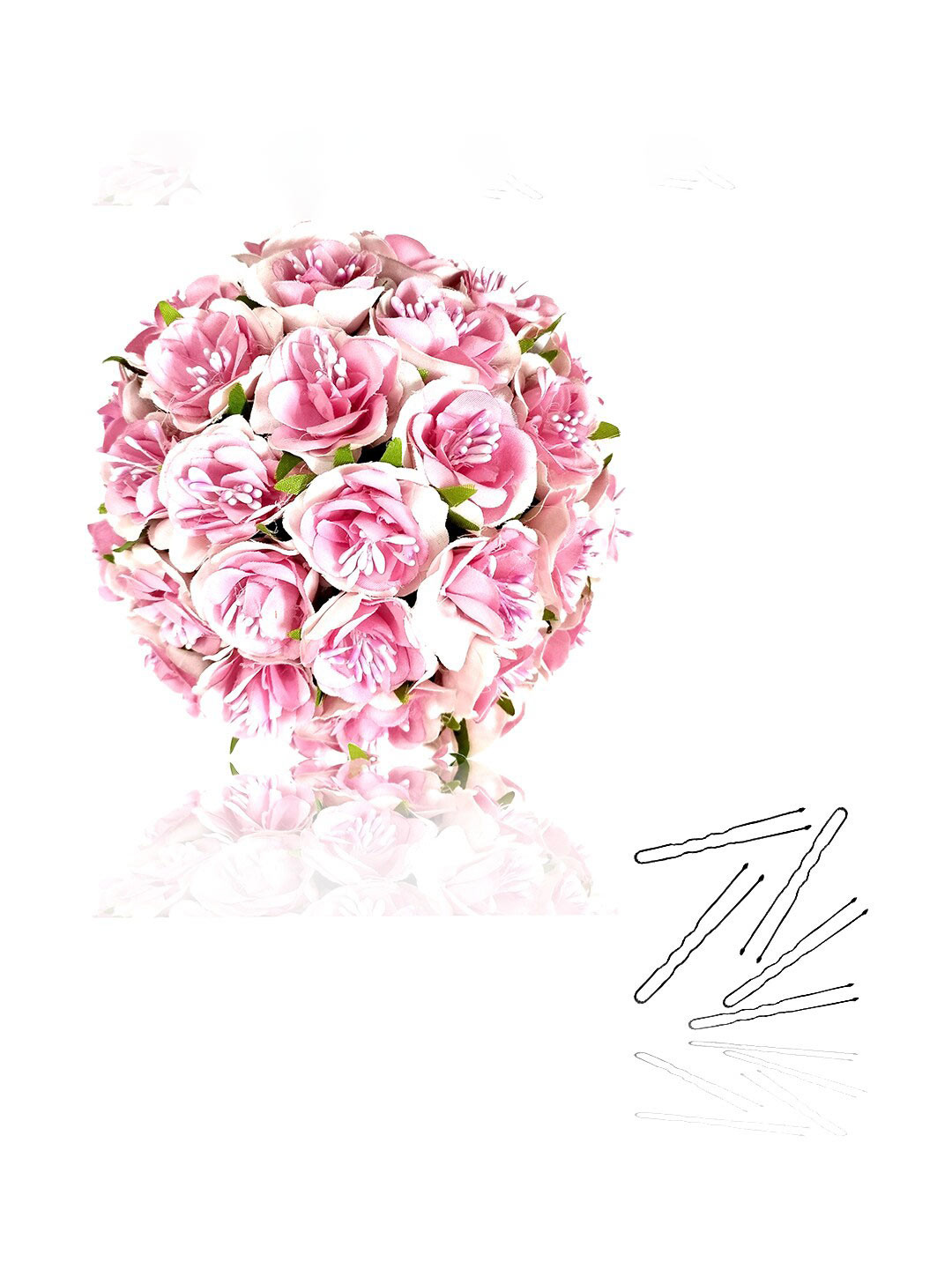 Hair Flare Flower Rounded Juda Bun With U Pins