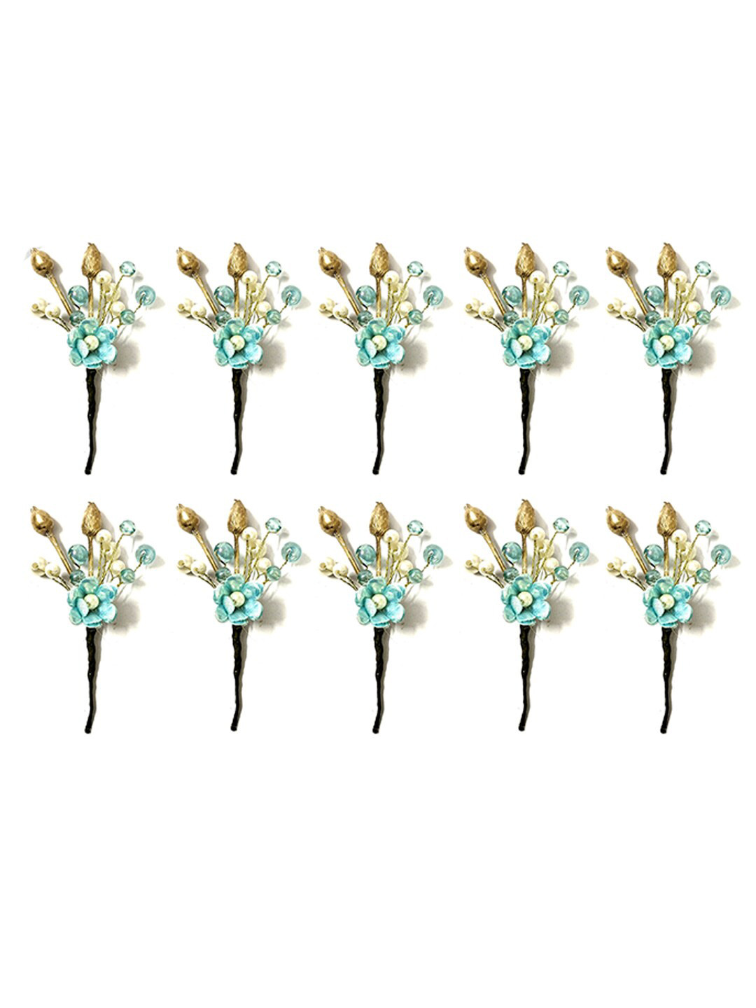 Hair Flare Women 10 Pieces Beaded Hair Accessory Set