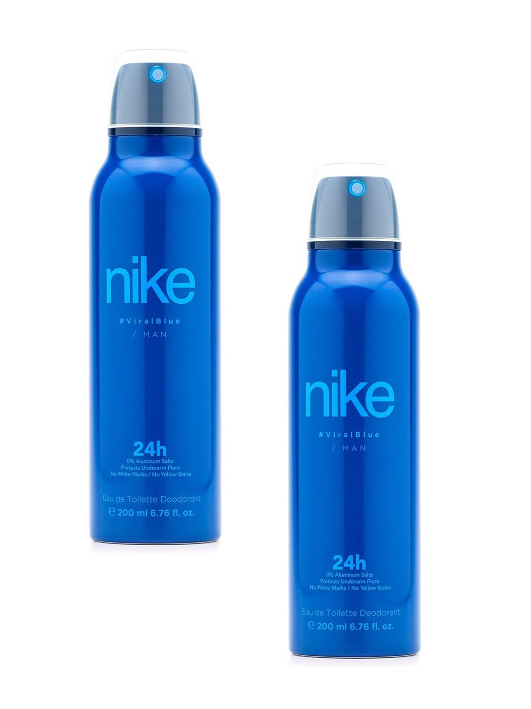Nike Fragrances Men Set of 2 Viral Blue Long Lasting Eau De Toilette Deodorant - 200 ml each