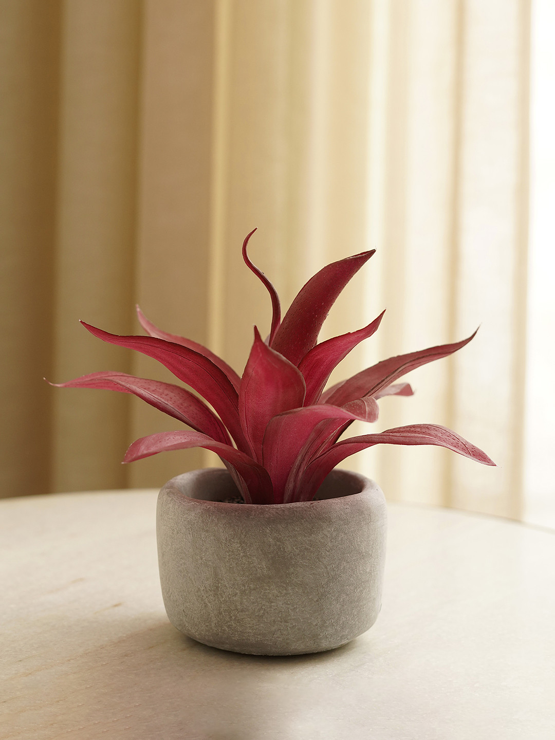 Pure Home and Living Purple & Grey Succulent Artificial Plant With Pot