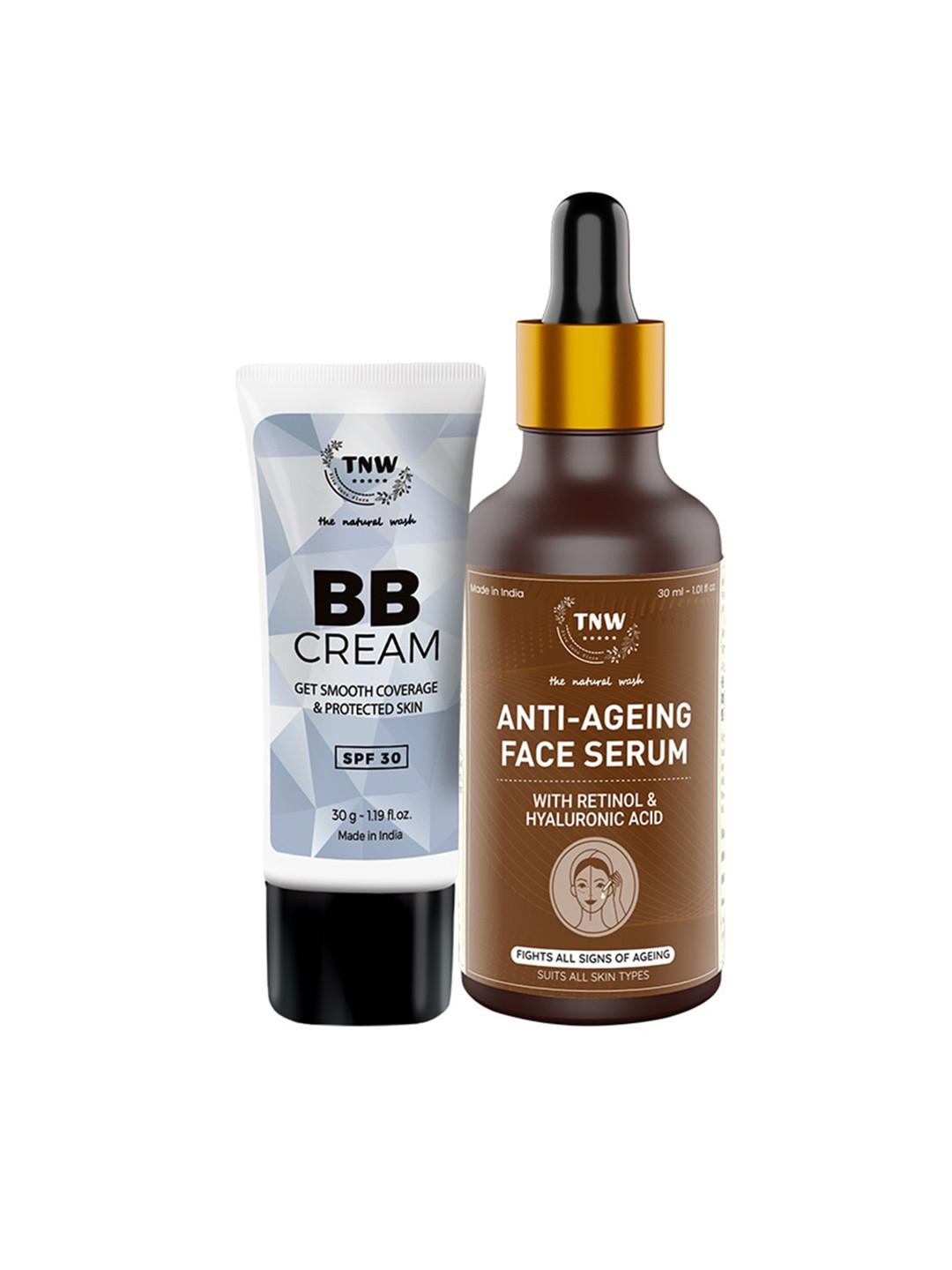 TNW the natural wash BB Cream - Medium & Anti Aging Face Serum