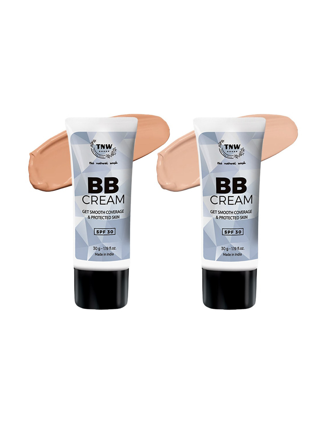 TNW the natural wash Set Of 2 BB Creams with SPF 30 - Light Shade 01 & Medium Shade 02