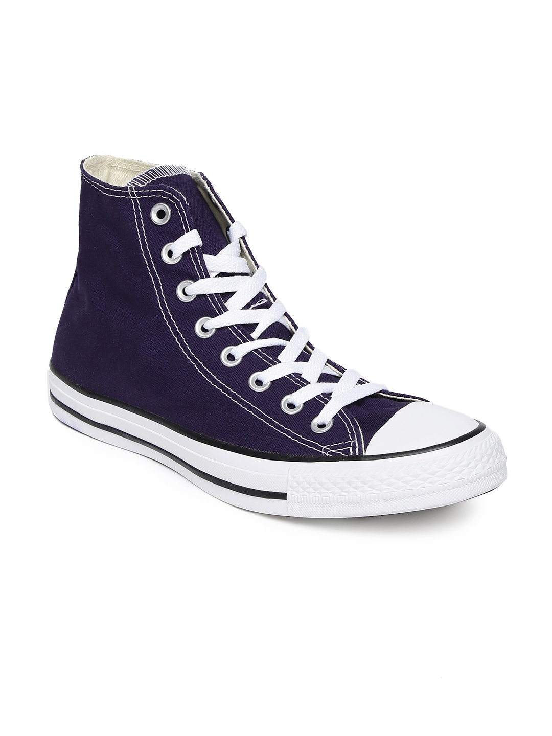 Buy Converse Unisex Navy Blue Solid Canvas High Top Sneakers - Casual Shoes  for Unisex 2289817 | Myntra