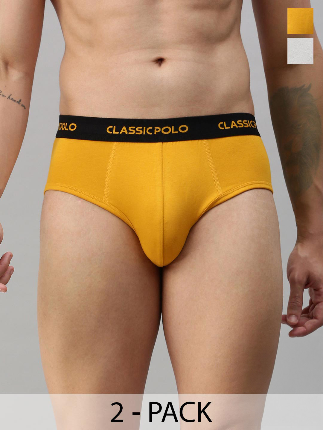 Classic Polo Pack of 2 Anti-Odour Basic Briefs LD-05-PK2_70-75CM