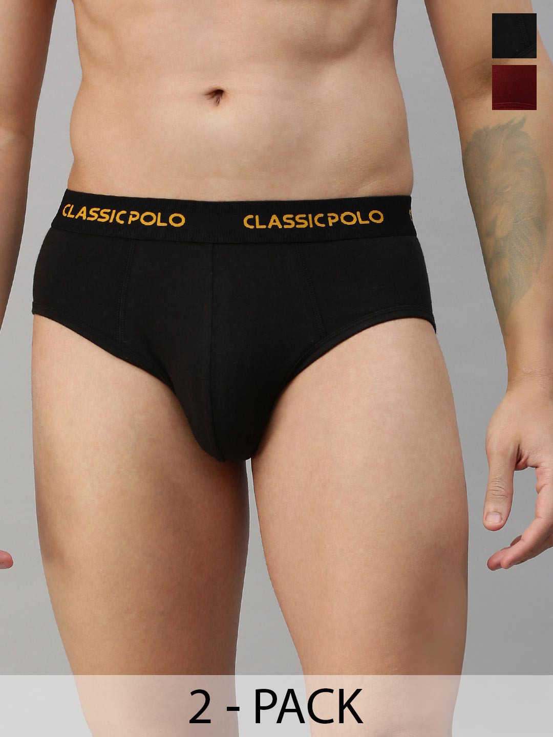 Classic Polo Men Pack of 2 Briefs SLD-08-PK2_70-75CM