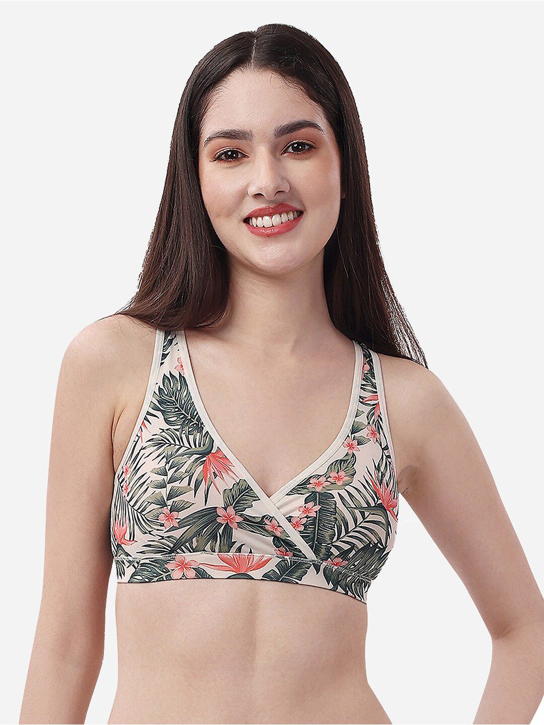 SOIE Non Padded Non Wired Lounge Bra with Removable Cups