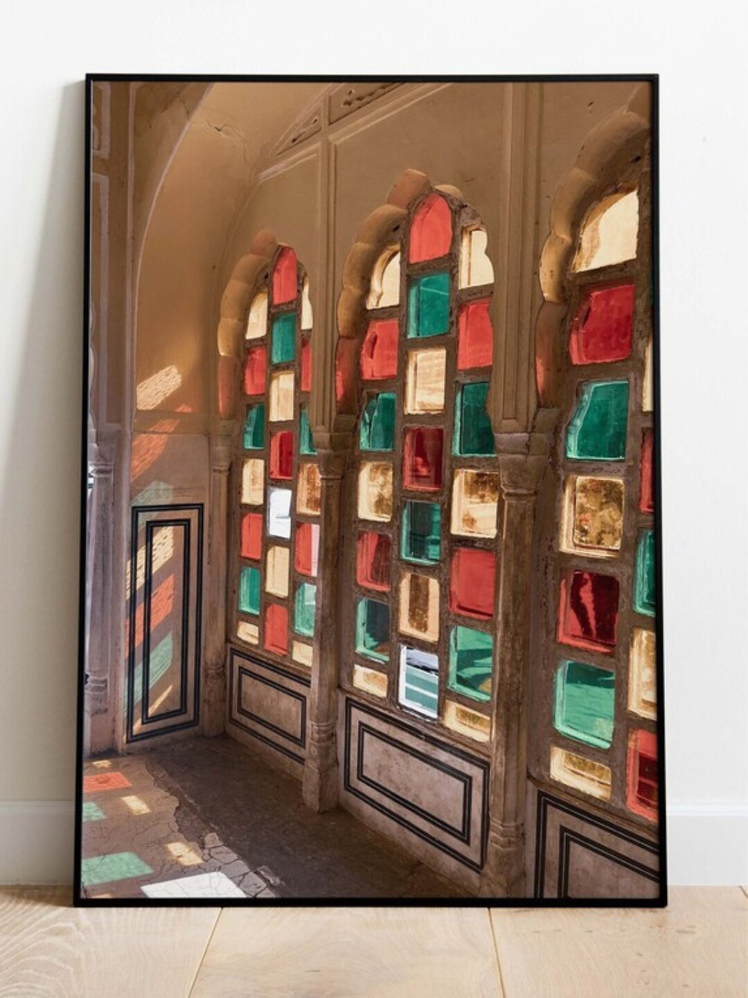 INDIAN CLASSIC ART Rajasthan Travel Painting Framed Wall Art