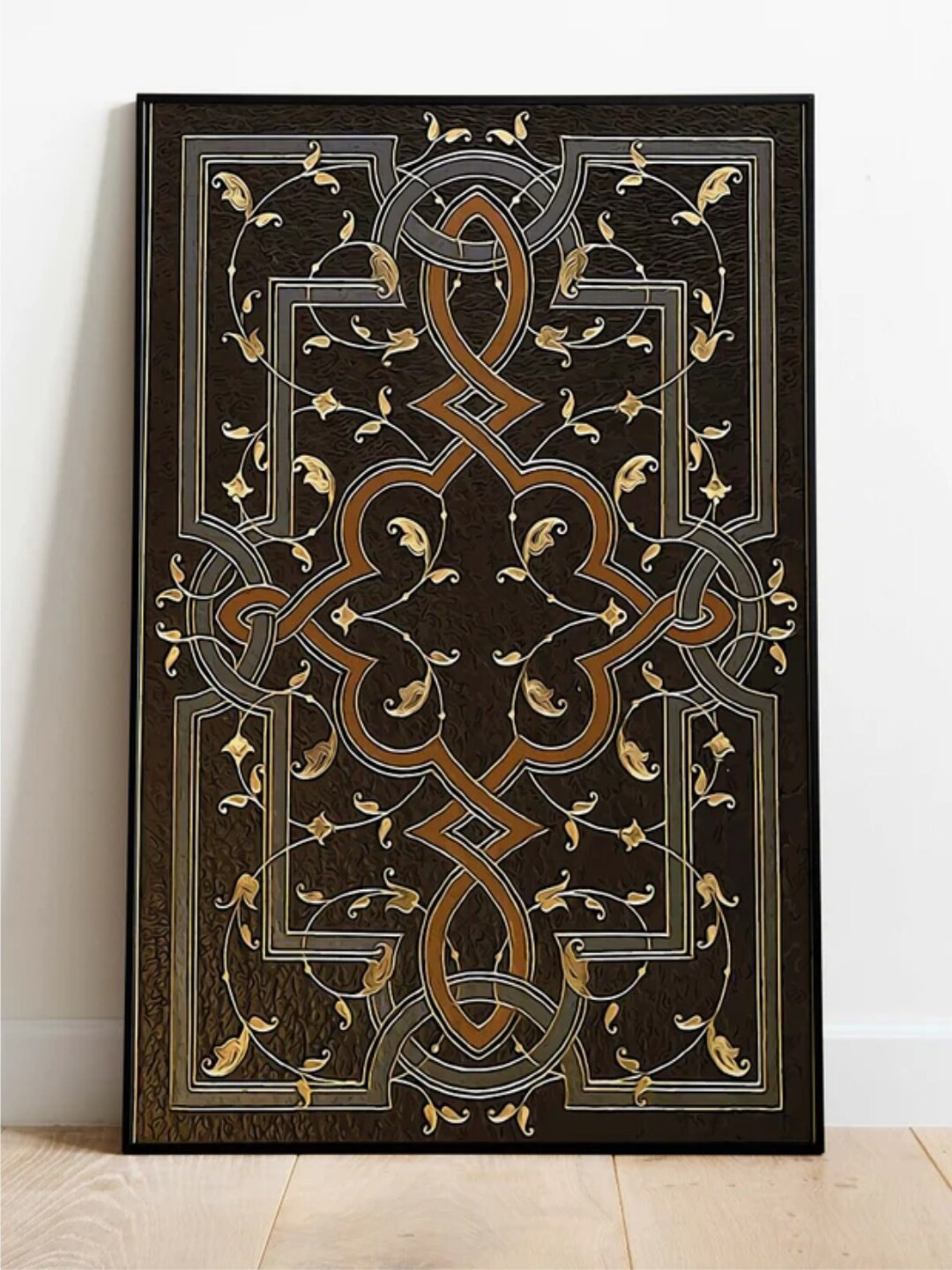 INDIAN CLASSIC ART Brown Indian Classic Painting Framed Wall Art
