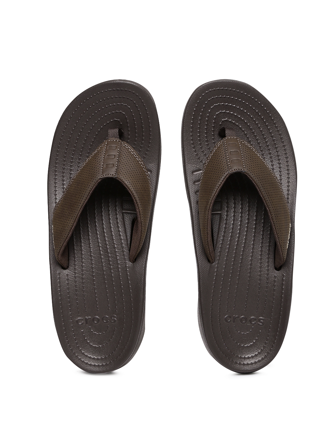 brown crocs flip flops