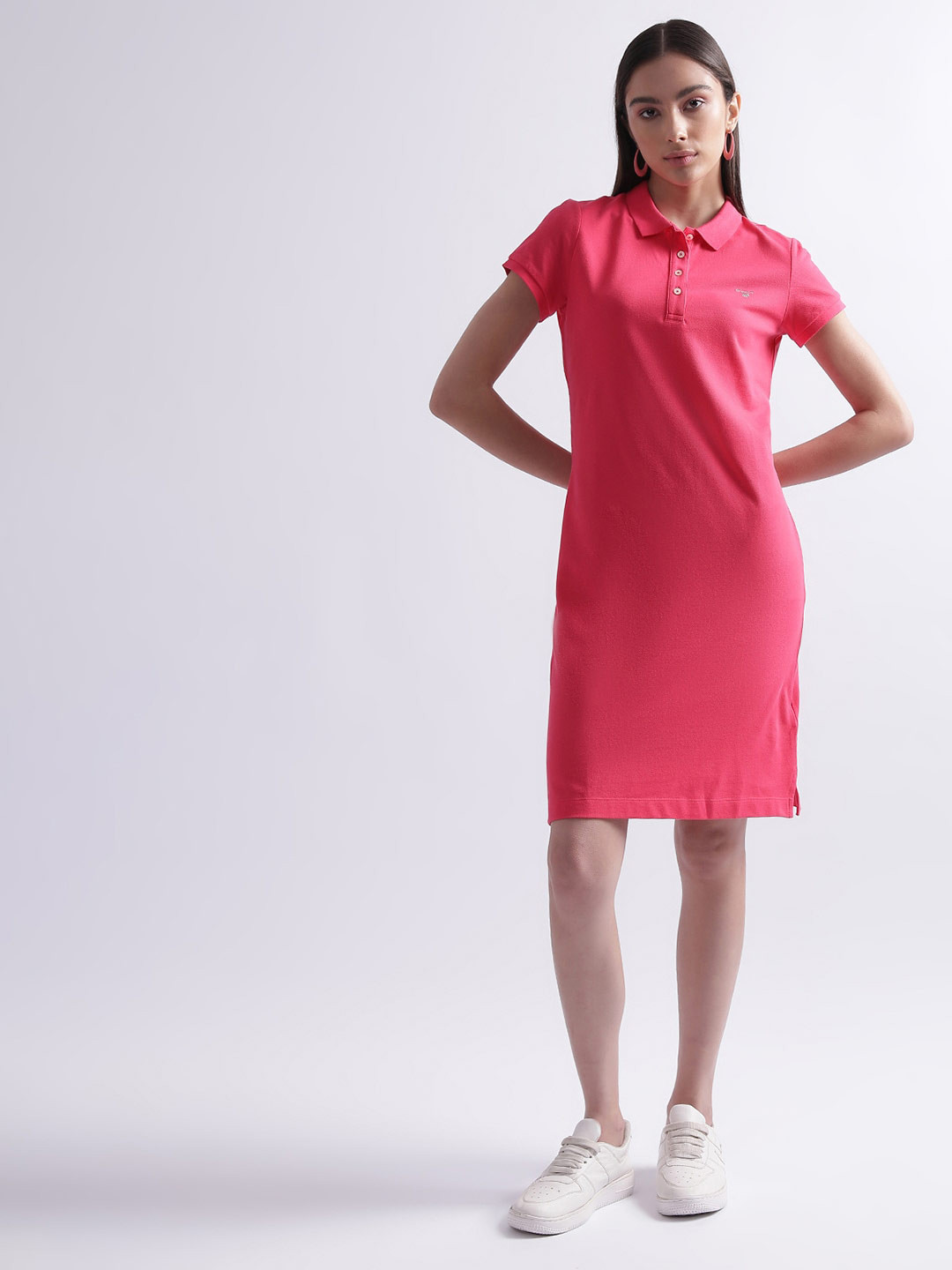 GANT Solid Cotton T-shirt Dress