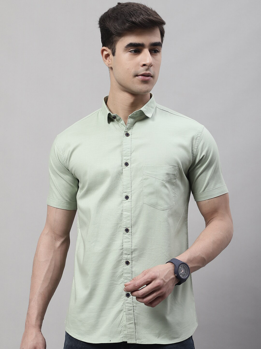 Majestic Man Classic Slim Fit Pure Cotton Casual Shirt