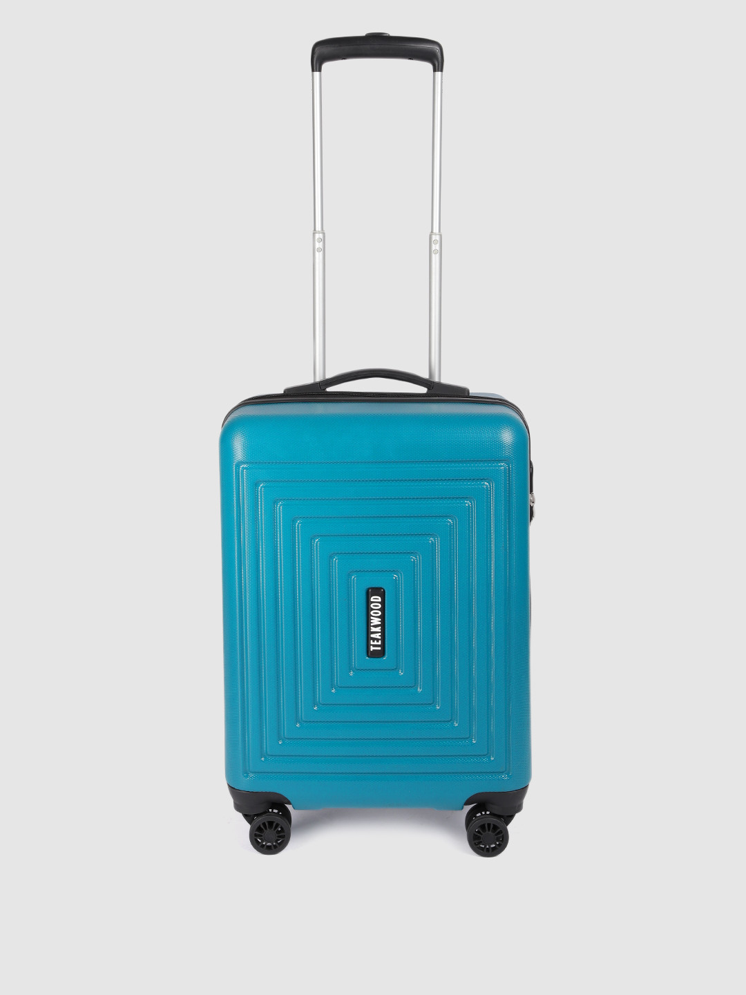 Teakwood Leathers Echo Textured 360 Degree Rotation Hard Cabin Trolley Bag - 55 CM