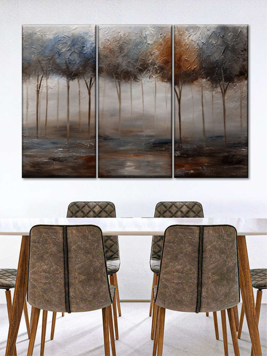 POSTERS AND TRUSS Canvas 3 Pcs Wall Living Room Rectangle Paintings Wall Art -1.52 x 30In