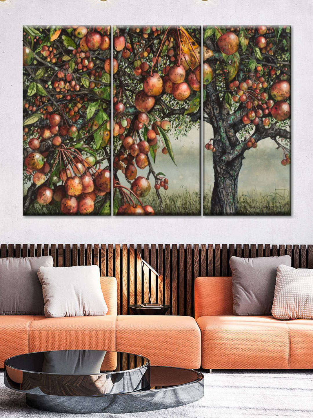 POSTERS AND TRUSS Preponderance Of Pips Canvas 3 Piece Paintings Wall Art - 30 x 20In