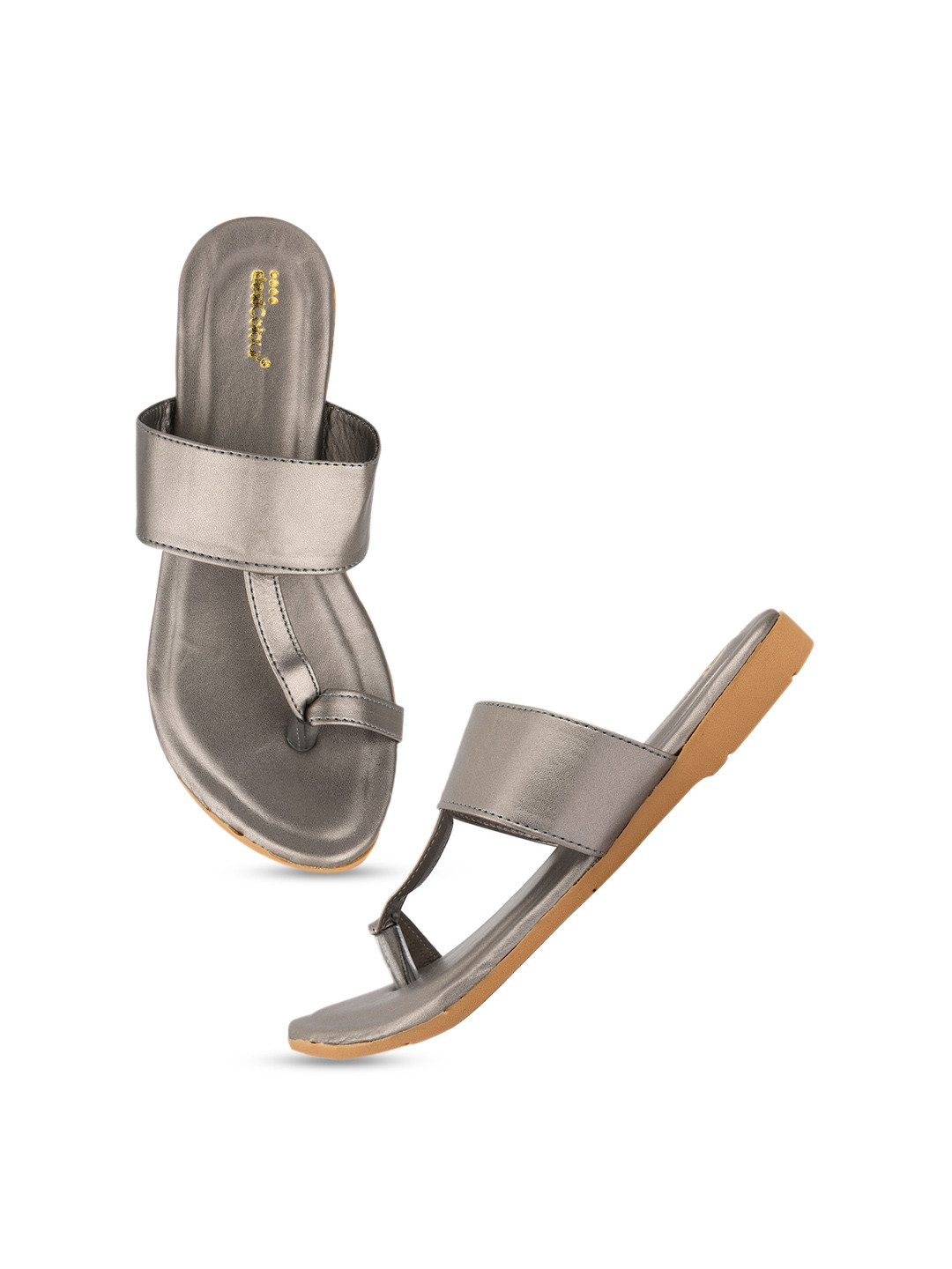 DESI COLOUR T-Strap One Toe Flats