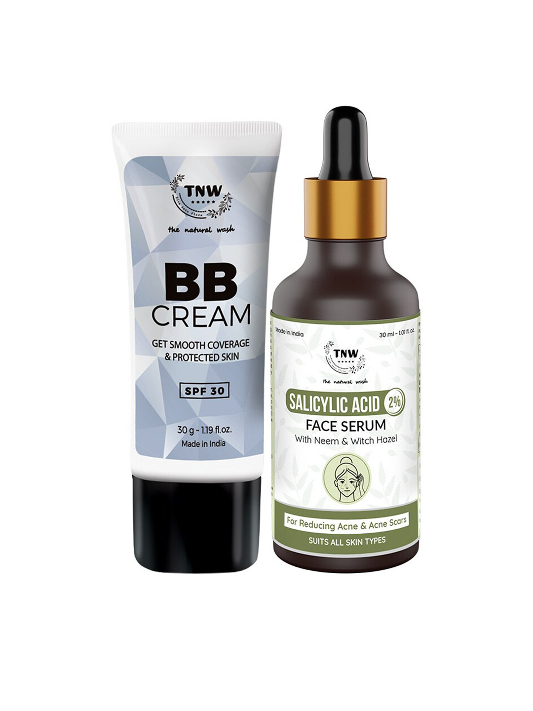 TNW the natural wash BB Cream - Medium Shade with Salicylic Acid Face Serum