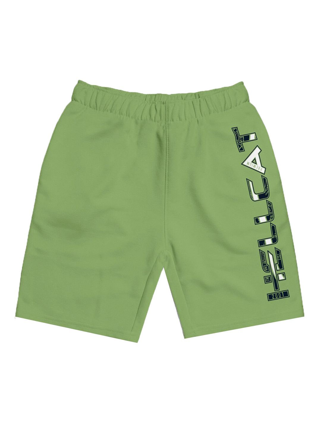 HELLCAT Girls Typography Printed Mid Rise Knitted Cotton Shorts