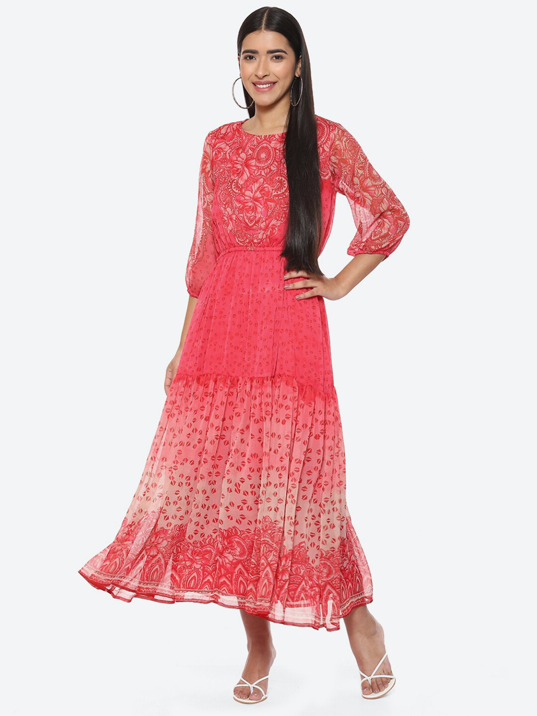 Biba Floral Print Formal Maxi Dress