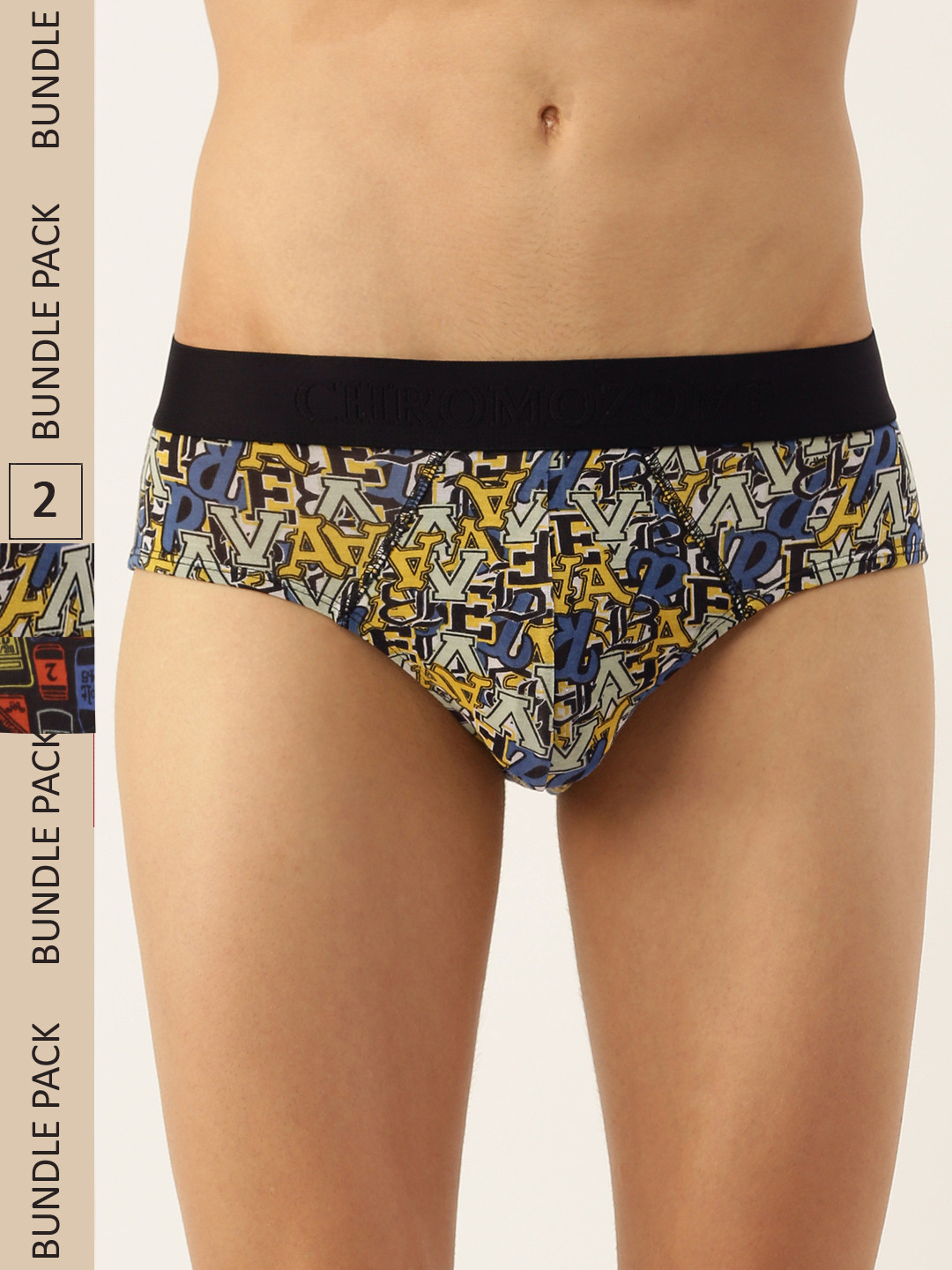 Chromozome Men Pack of 2 Men Ultra Premium Micro Modal Printed Briefs 8902733640749