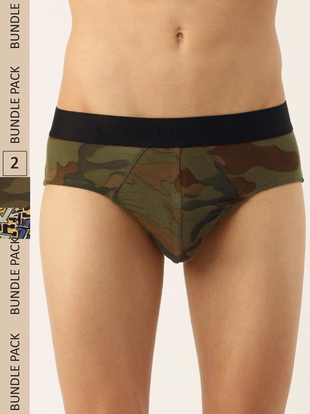 Chromozome Men Pack of 2 Ultra Premium Micro Modal Printed Briefs 8902733640701-MULTI 5