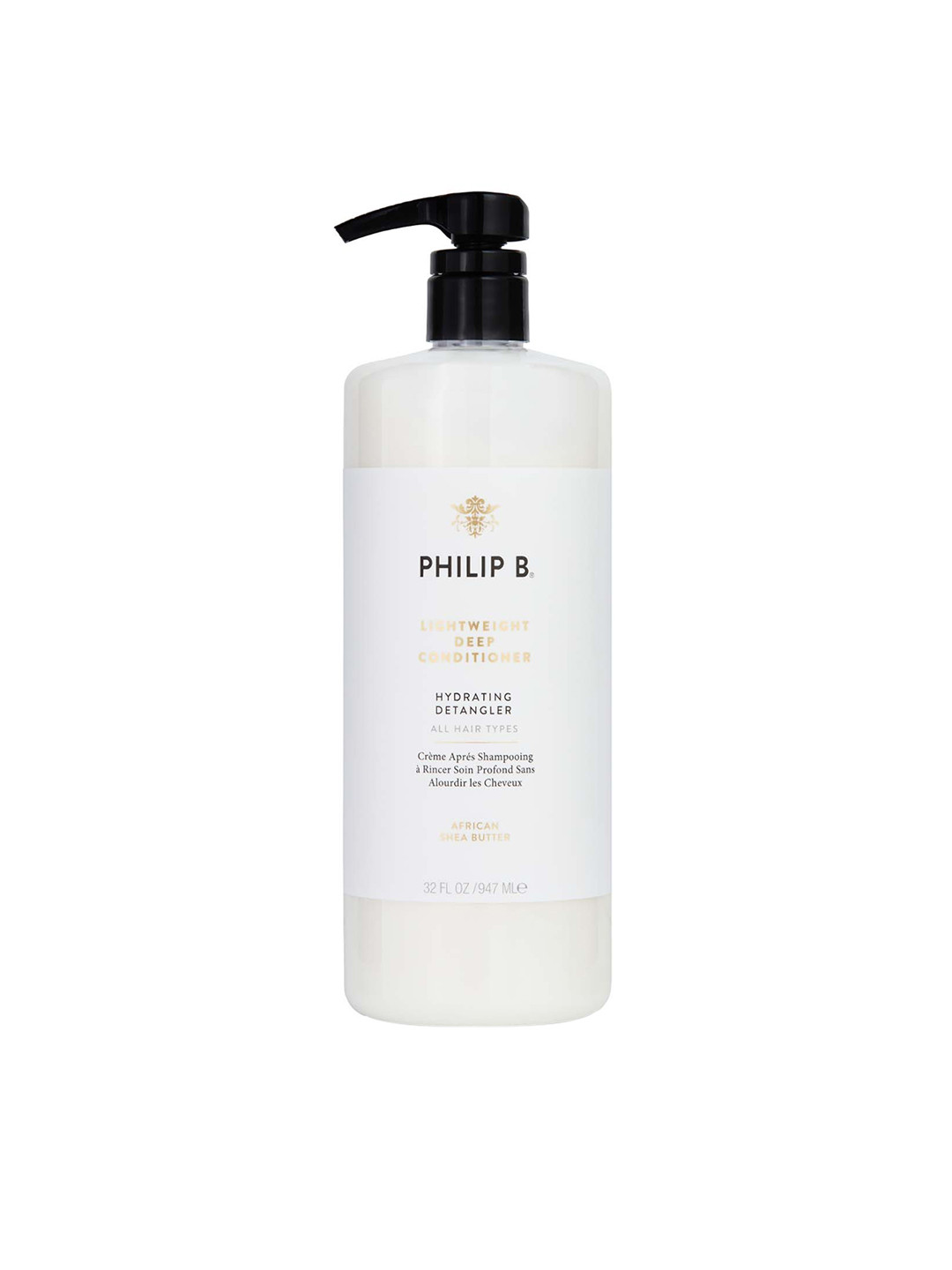 Philip B Lightweight Deep Conditioner - Hydrating Detangler with Shea Butter - 947ml