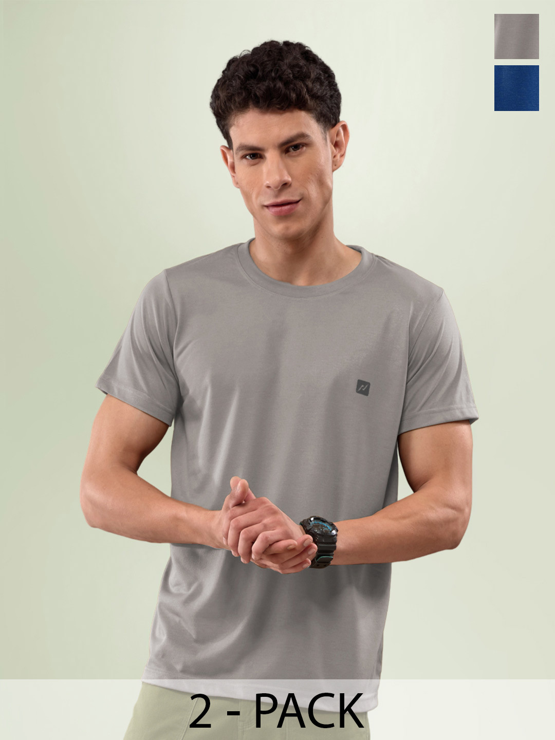 LUX NITRO Pack Of 2 Anti Odour Lounge T-shirts