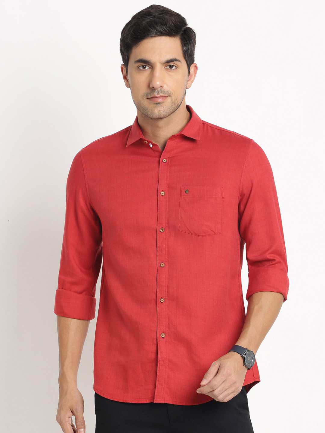Turtle Relaxed Slim Fit Cotton Casual Shirt