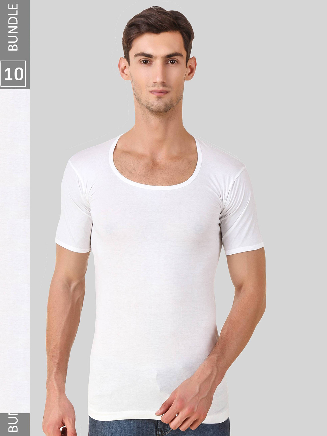 HAP Pack Of 10 Pure Cotton Innerwear Undershirt Vests