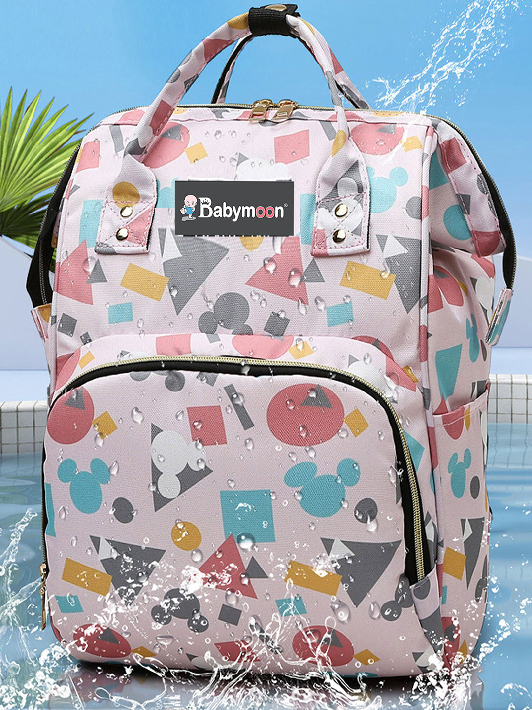 Babymoon Printed Fabric Lightweight Diaper Bag