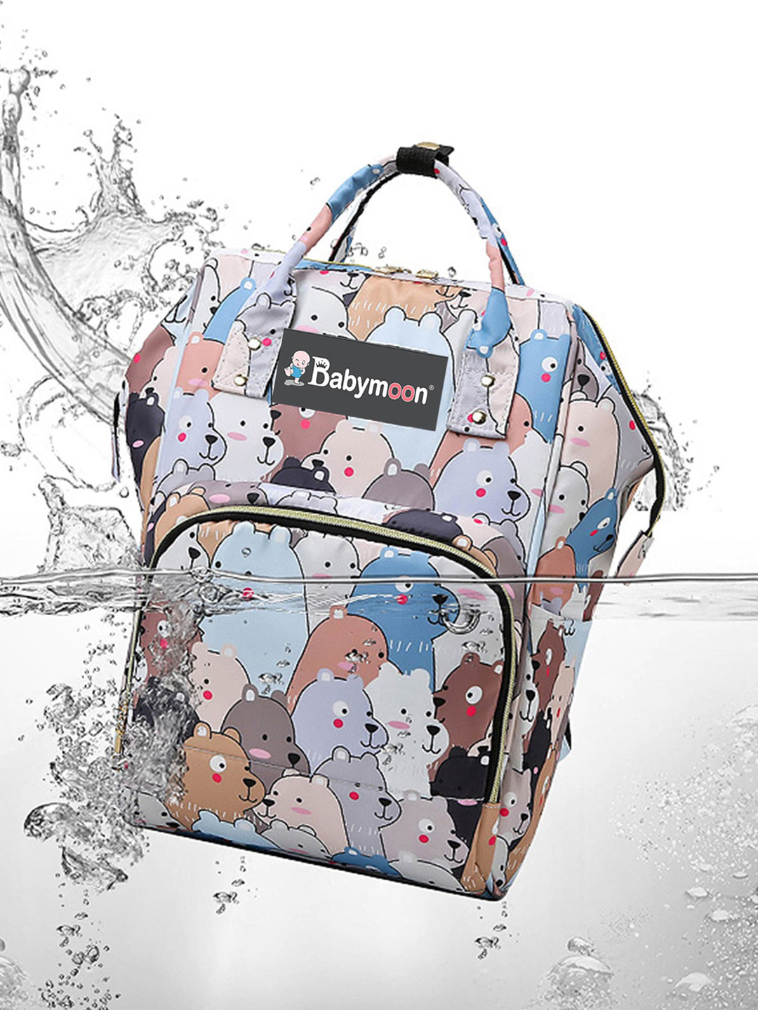 Babymoon Kids Printed Diaper Lightweight Backpack