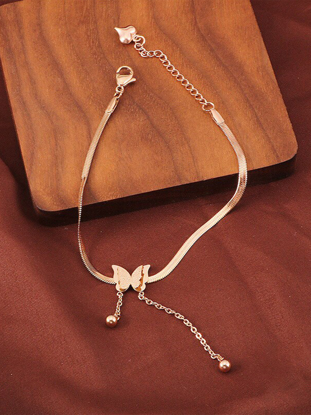 MYKI Rose Gold-Plated Charm Bracelet