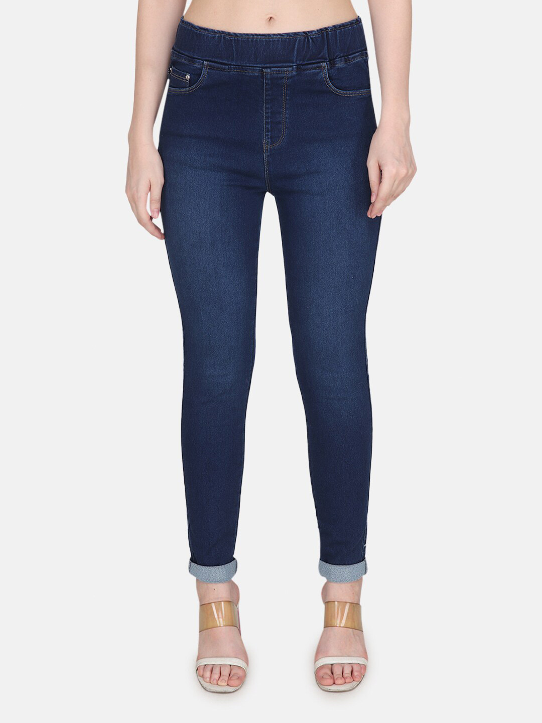Steele Women Mid-Rise Relaxed Fit Denim Cotton  Jeggings