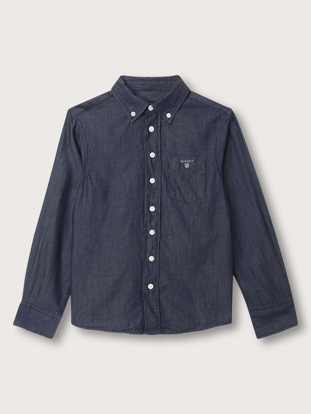 GANT Boys Button Down Collar Cotton Casual Shirt