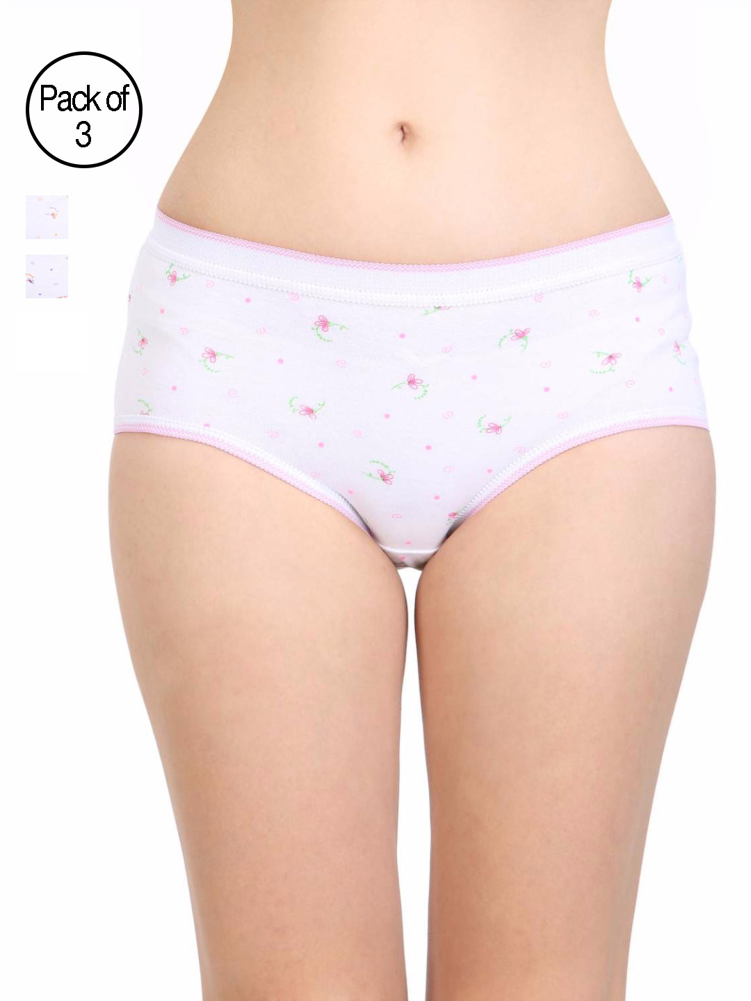 Bodycare Pack of 3 Assorted Hipster Briefs 21000